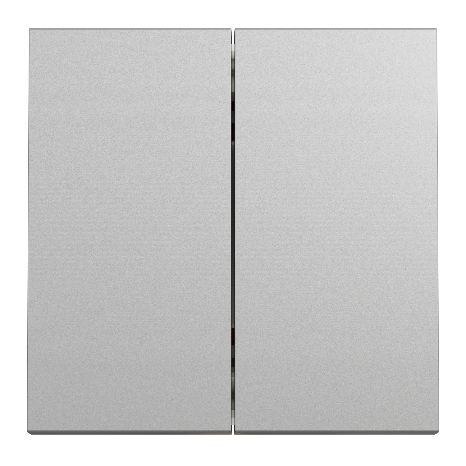 Переключатель двухклавишный Schneider Electric Unica 2 модуля Алюминий (NU321330)