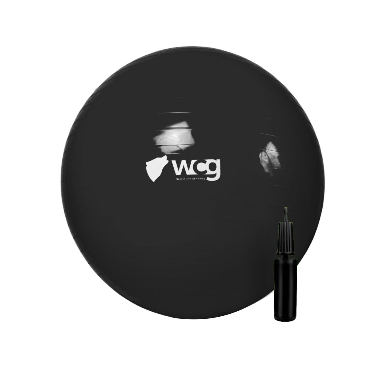 Фитбол WCG Anti-Burst с насосом 85 см до 300 кг Графитовый