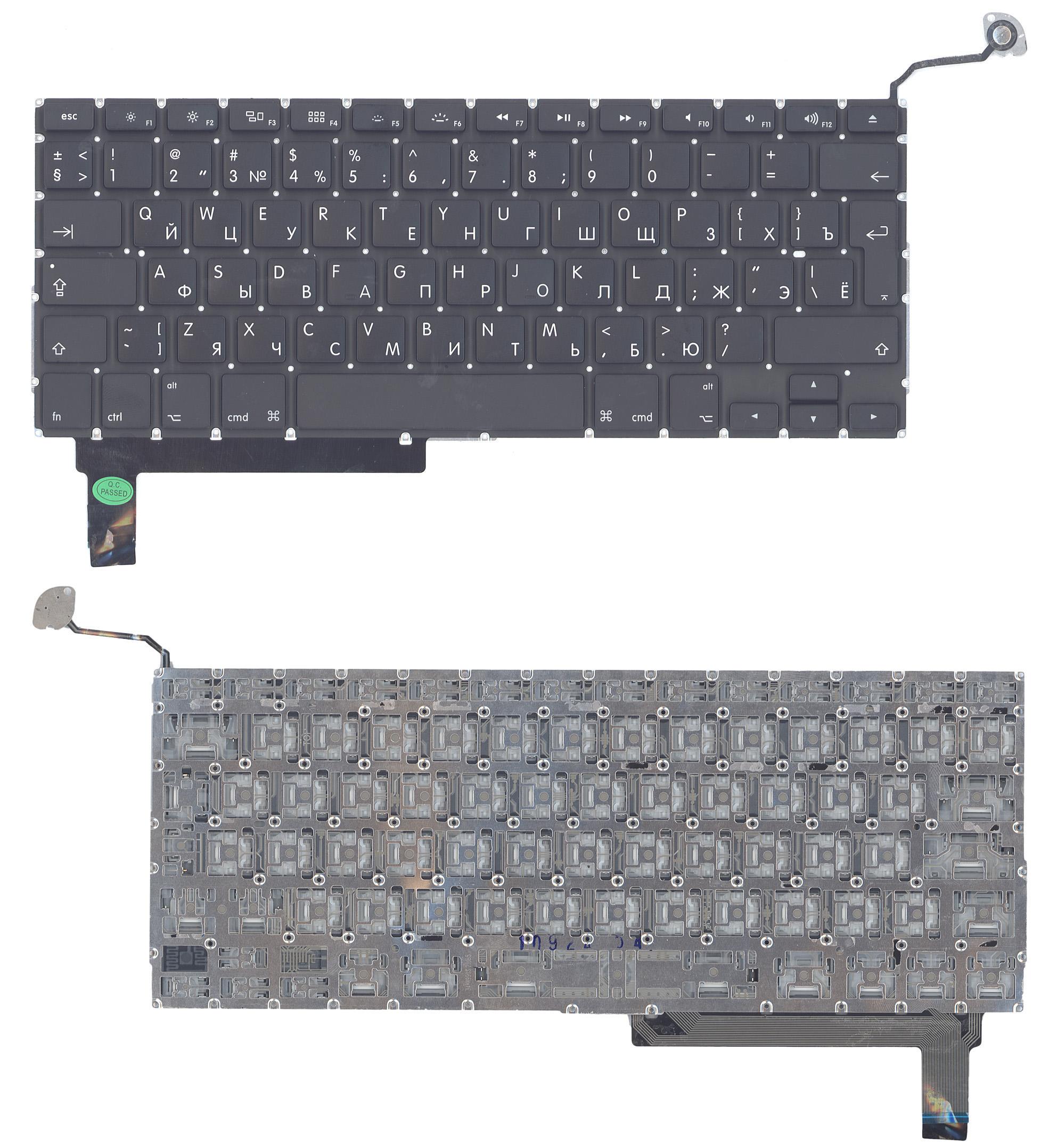 Клавиатура для ноутбука Apple MacBook Pro A1286 Black с SD