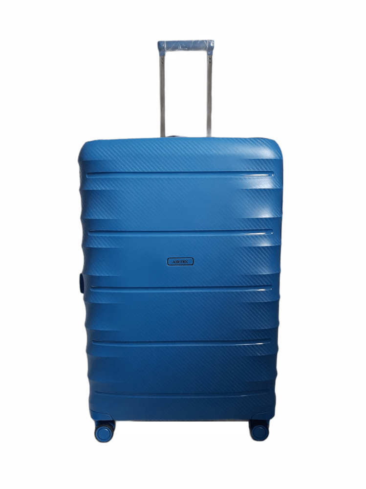 Чемодан дорожный Airtex 242 М полипропилен 75 л 65,5x46x27,5 см Синий