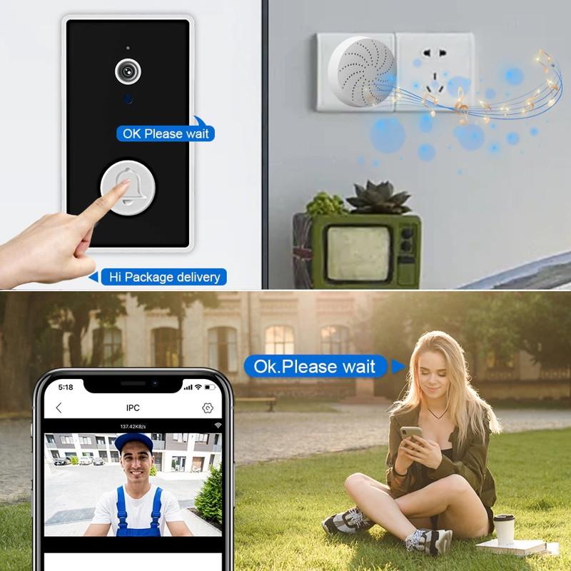 Видеодомофон Nectronix YE-B-01 Wi-Fi на батарейках ААА с отдельным беспроводным USB-звонком (100840) - фото 3 Видеодомофон Nectronix YE-B-01 Wi-Fi на батарейках ААА с отдельным беспроводным USB-звонком (100840) - фото 3