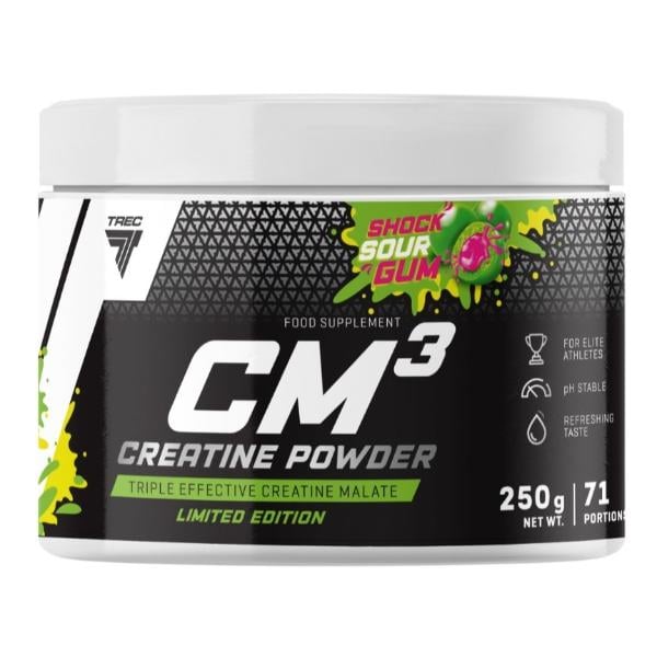 Креатин комплекс Trec Nutrition CM3 Cretine Powder 250 г 71 порция Sour Gum (000026785)
