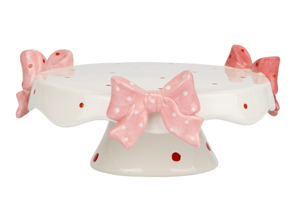 Подставка для торта Бантики 20 см Белый (2772407016)