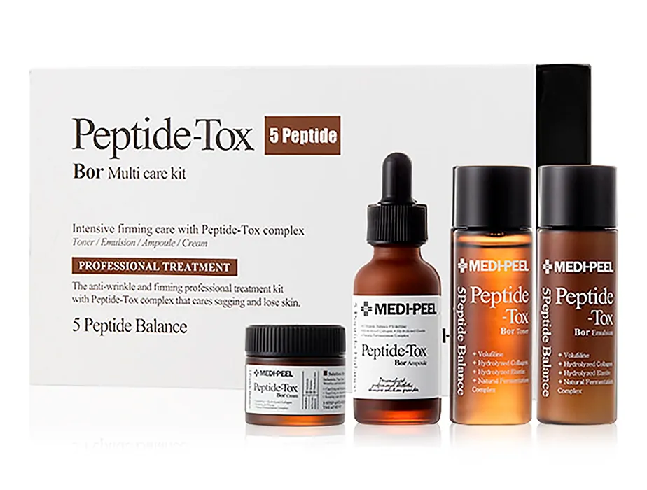 Ліфтинг набір засобів для підтяжки обличчя Medi-Peel Peptide-Tox 5 Peptide Bor Multi Care Kit (Т000104)