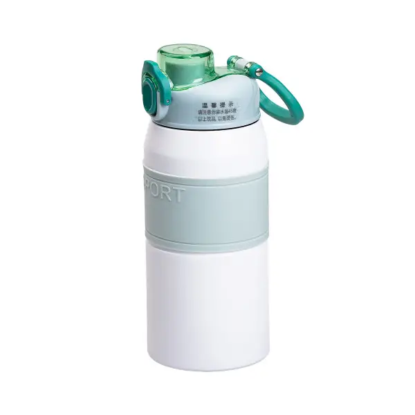 Термос із ручкою Sport YIWU із нержавіючої сталі з мундштуком 600 мл М'ятний (147-107-HP-14-5M) - фото 4