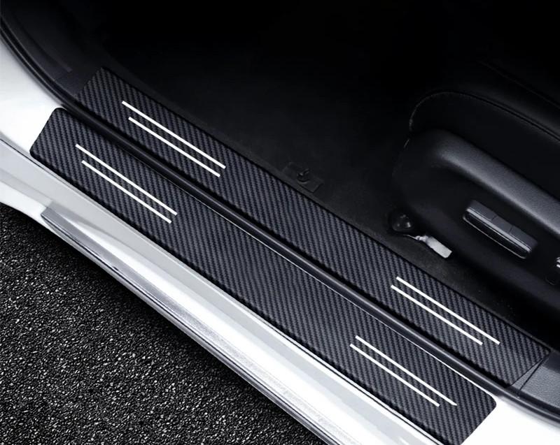 Пленка защитная накладка на пороги фосфорная для Volvo 4 шт. Черный карбон (2019719287) - фото 4 Пленка защитная накладка на пороги фосфорная для Volvo 4 шт. Черный карбон (2019719287) - фото 4