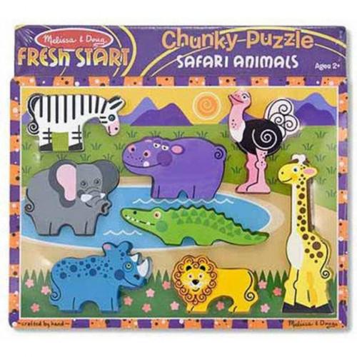 Развивающая игрушка Melissa&Doug формовой пазл Сафари (MD13722) Развивающая игрушка Melissa&Doug формовой пазл Сафари (MD13722)