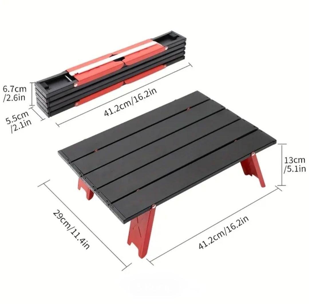 Стіл складаний кемпінговий 42х29х13 см - фото 5