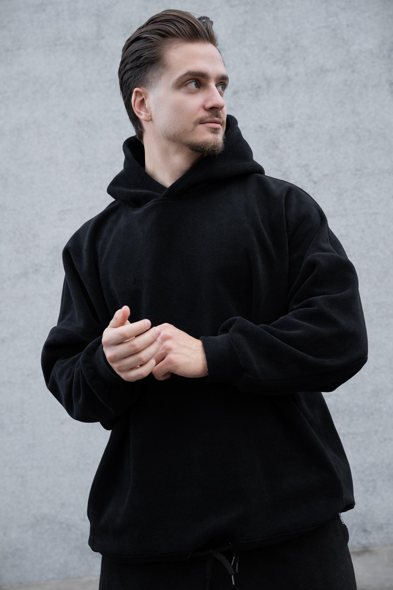 Худи Оверсайз с капюшоном Without Brand Soprano Black (8055980) - фото 2 Худи Оверсайз с капюшоном Without Brand Soprano Black (8055980) - фото 2