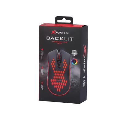 Игровая компьютерная мышь XTRIKE ME Gaming Backlight GM-222 проводная с подсветкой (1759977660) - фото 8