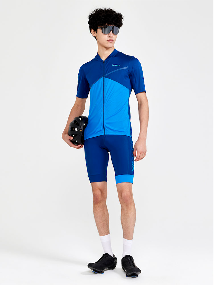 Мужская велофутболка СRAFT Core Endurance Logo Jersey 1910528-371000 L Thunder/Blue - фото 6