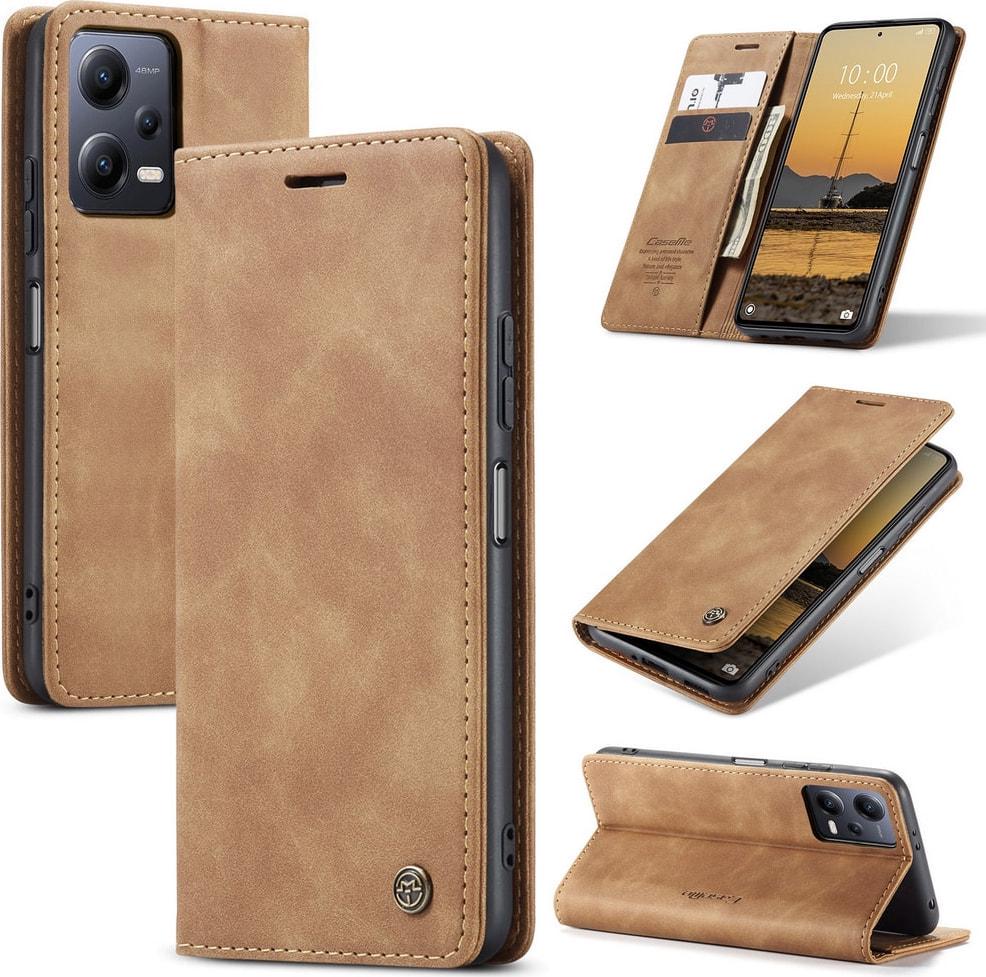 Чехол книжка с магнитом Xiaomi Redmi Note 12 Pro+ 5G CaseMe Brown (34703-30)