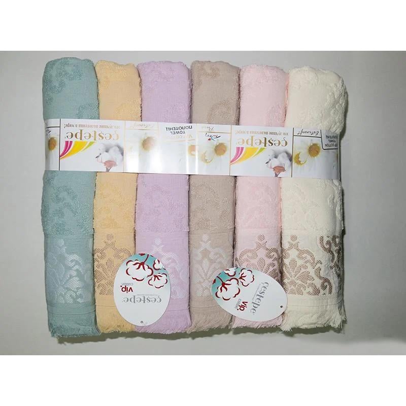 Набір рушників Cestepe Cotton Delux жакард Nazli 50х90 см 6 шт. (10738253)