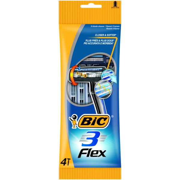 Набор одноразовых бритв BIC Flex 3 4 шт. (242524)