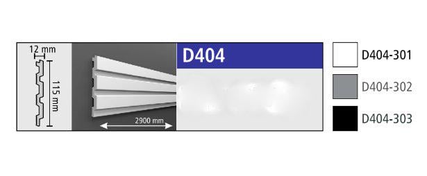 Реечная панель стеновая полимерная Walldeco 2900х115х12 мм Белый (D404-301) - фото 3