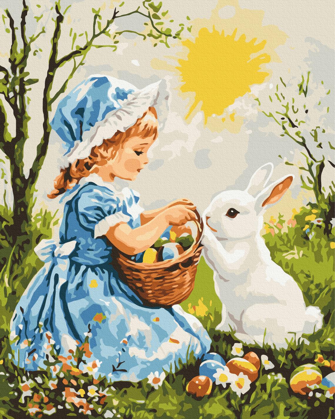 Картина по номерам Brushme Пасхальные друзья 40x50 см (BS54297)