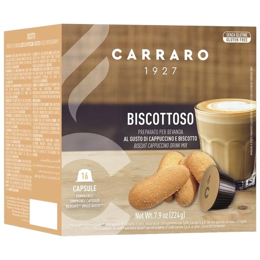 Кофе в капсулах Dolce Gusto Carraro Biscottoso 16 капсул (car90016)