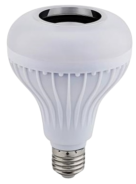 Світлодіодна лампа-колонка Lumano MUSIC BULB E27 Bluetooth з динаміком та пультом Білий (17209)