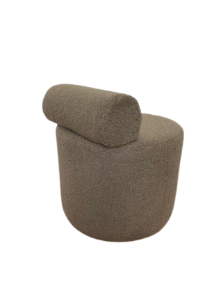 Пуф з підголовником Snail м'який 55x55x45 см Коричневий - фото 2 Пуф з підголовником Snail м'який 55x55x45 см Коричневий - фото 2