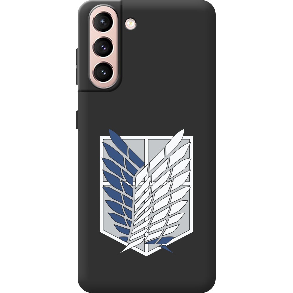 Чехол BoxFace Samsung G991 Galaxy S21 Атака Титанов Крылья Свободы Черный силикон (41709-bk88-44632)