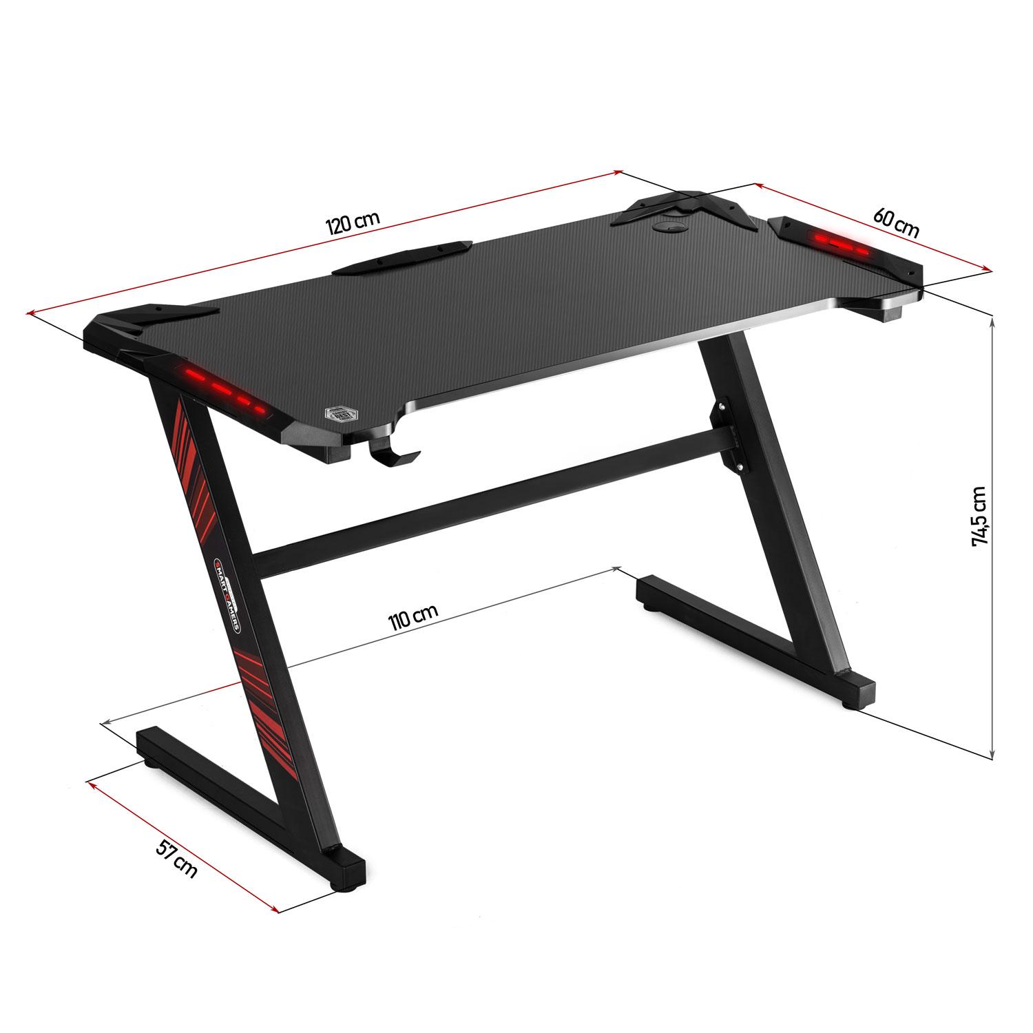 Геймерський стіл Smart Gamers 258001 CRIT (9355) - фото 3 Геймерський стіл Smart Gamers 258001 CRIT (9355) - фото 3