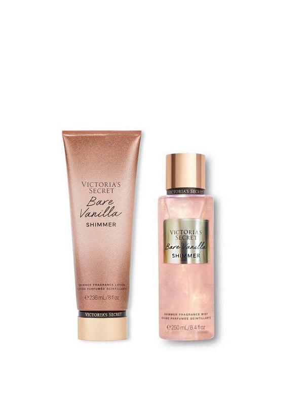 Подарунковий набір Victoria's Secret Bare Vanilla Shimmer спрей 250 мл та лосьйон 236 мл (18074321) - фото 2