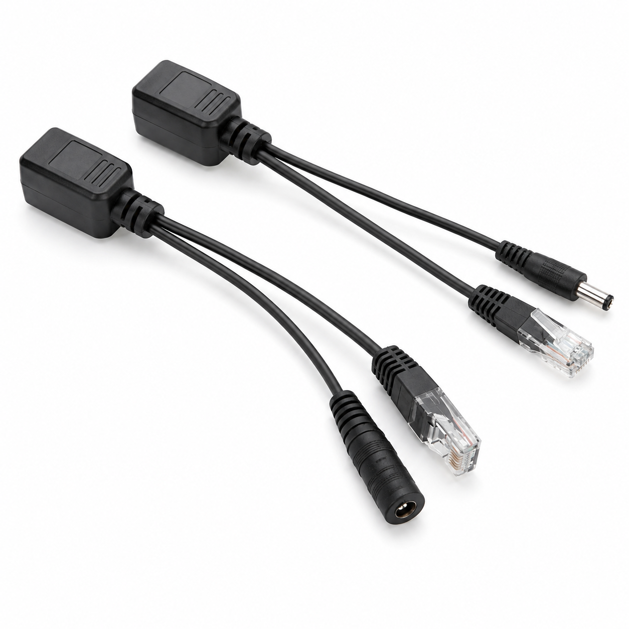 Инжектор POE OEM Q50 пассивный пара 100 Мбіт/с RJ45 PoE-порт 30 Вт Черный (36521855)
