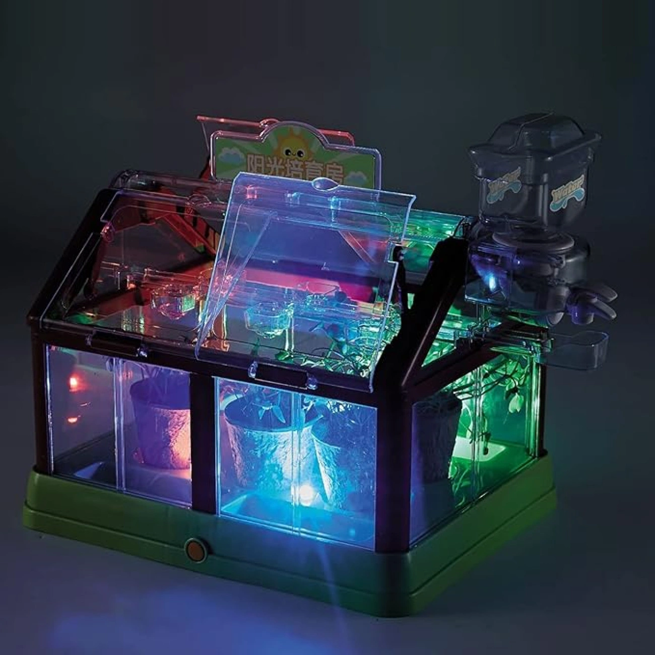 Детский набор юного садовода "Мини-теплица" с автополивом Зелено-коричневый - фото 4