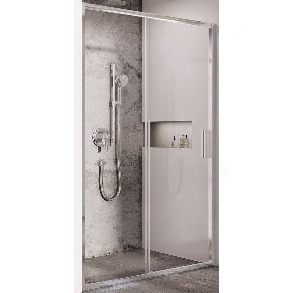 Душевая дверь в нишу Ravak BLIX SLIM BLSDP2-120 X0PMG0C00Z1 120x195 см профиль Хром (93844)