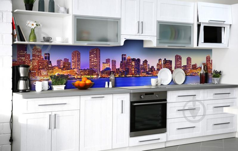 Скинали на кухню Zatarga «Пристань Сингапура» 600х2500 мм виниловая 3Д наклейка кухонный фартук самоклеящаяся Скинали на кухню Zatarga «Пристань Сингапура» 600х2500 мм виниловая 3Д наклейка кухонный фартук самоклеящаяся