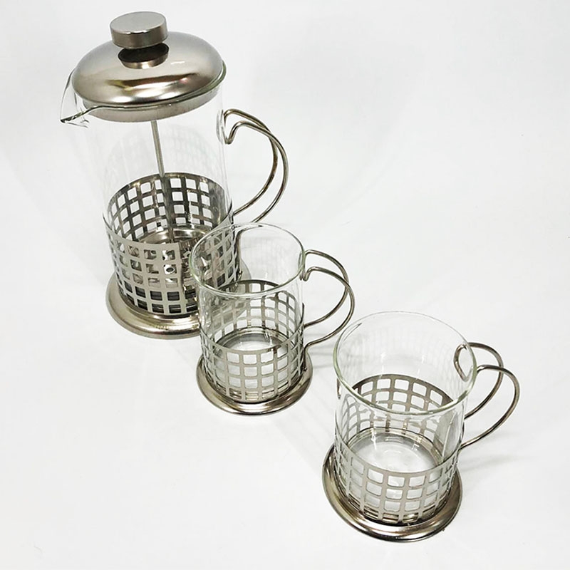 Сервиз для чая и кофе Unique UN-1155 стеклянный френч-пресс и чашки 2 шт. 600 мл (26202764) - фото 6 Сервиз для чая и кофе Unique UN-1155 стеклянный френч-пресс и чашки 2 шт. 600 мл (26202764) - фото 6