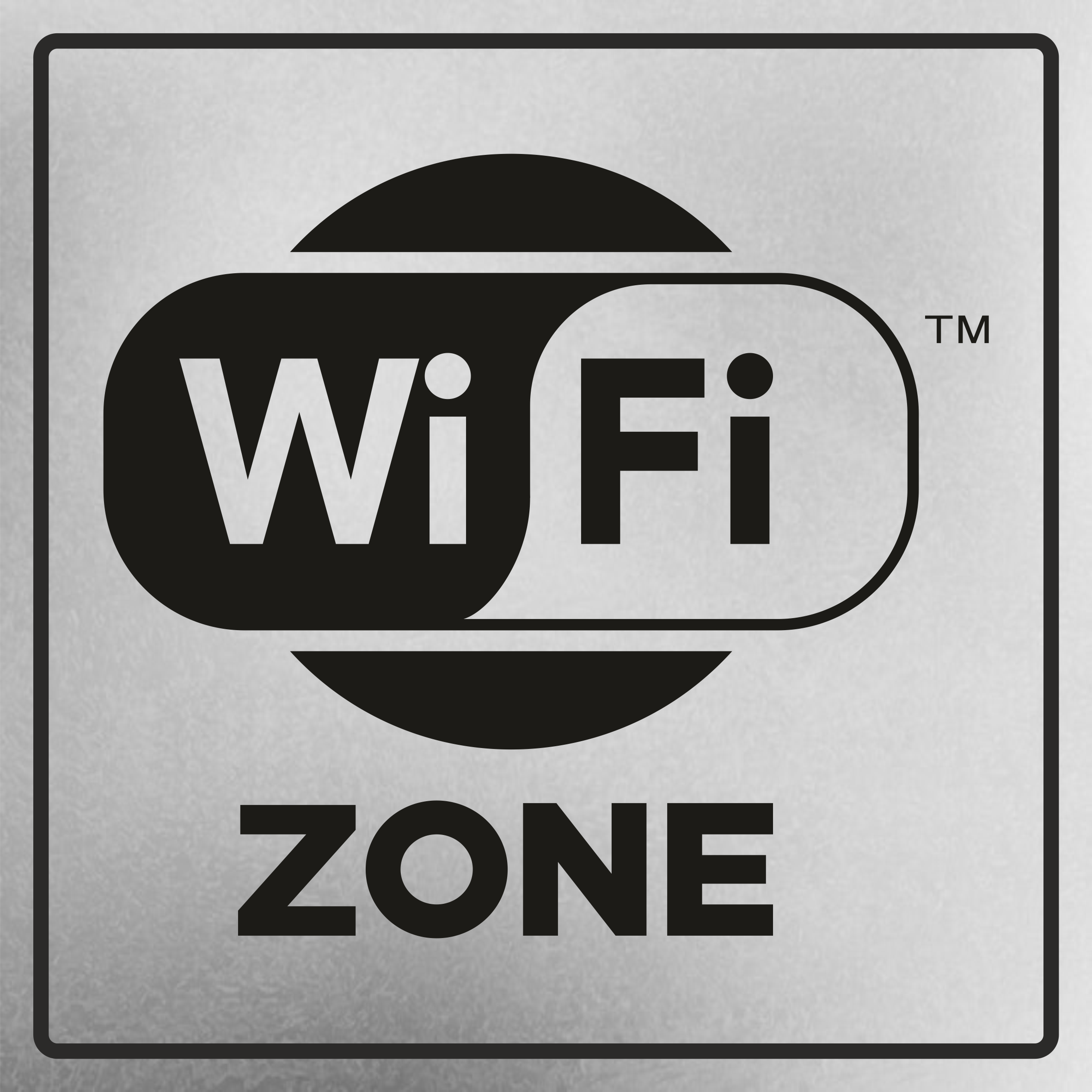 Табличка металева "WiFi Zone" 18x18 см