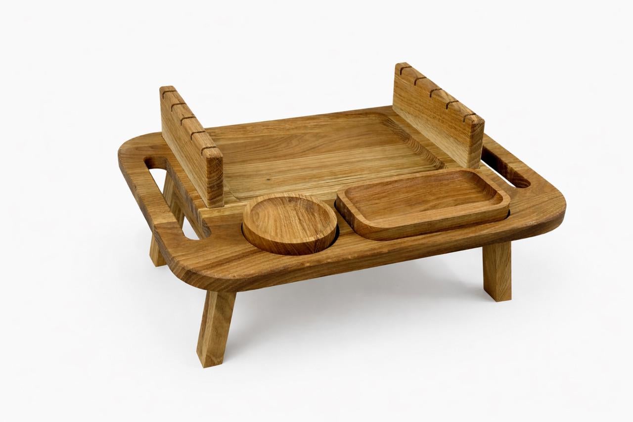 Доска для подачи шашлыка Grill Master с лапками из массива дерева Коричневый (168-10-SJ-6558)