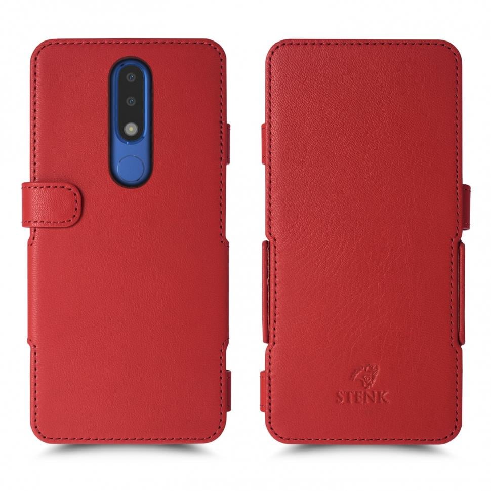 Чехол книжка Stenk Prime для Nokia 5.1 Plus Красный (63742)