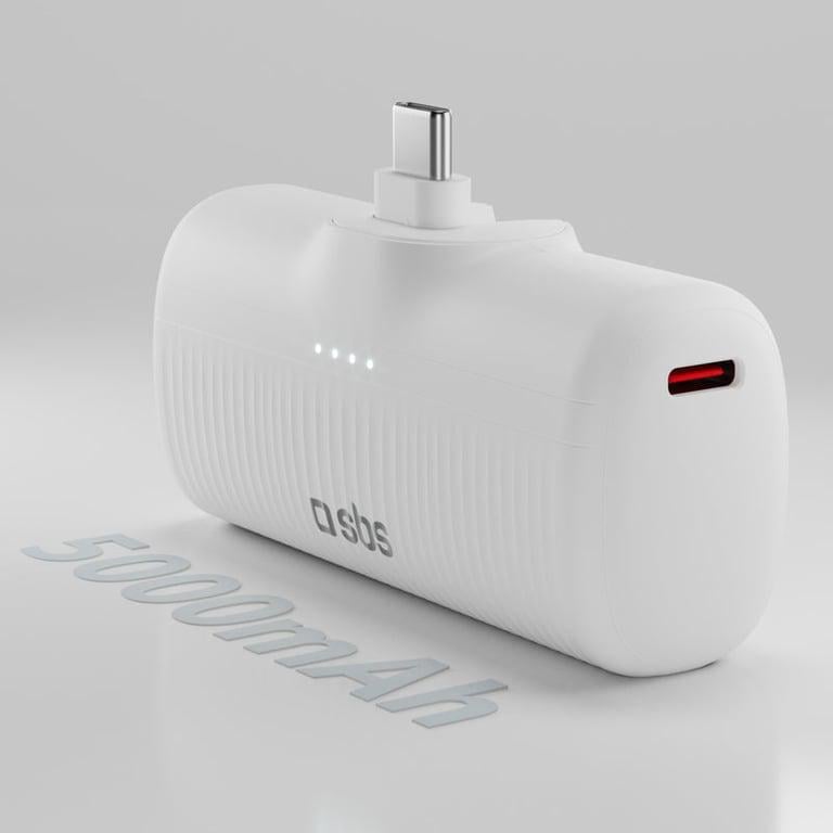 Повербанк SBS EcoPower Bank 5000 mAh White (TEBB5000PLUGWGRS) - фото 3 Повербанк SBS EcoPower Bank 5000 mAh White (TEBB5000PLUGWGRS) - фото 3