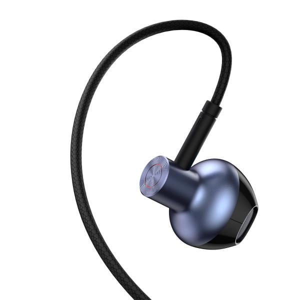 Наушники с микрофоном BASEUS H19 Wired Earphone jack 3,5 мм Black (73737) - фото 5