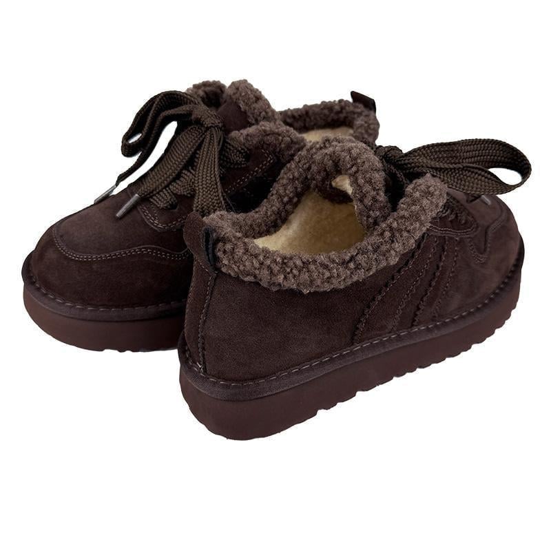 Кеды женские меховые толстая шнуровка 50266-41 p. 41 26 см Коричневый - фото 3 Кеды женские меховые толстая шнуровка 50266-41 p. 41 26 см Коричневый - фото 3