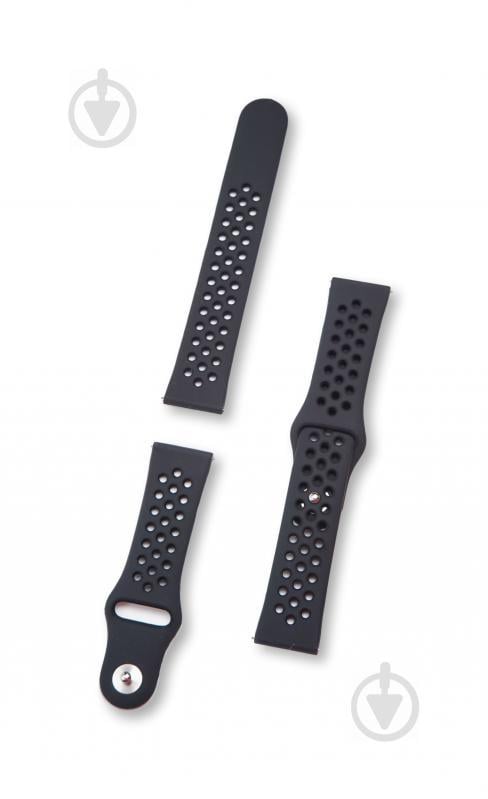 Ремешок BeWatch для смарт-часов Xiaomi Amazfit Pace/Stratos Черный (10201011)