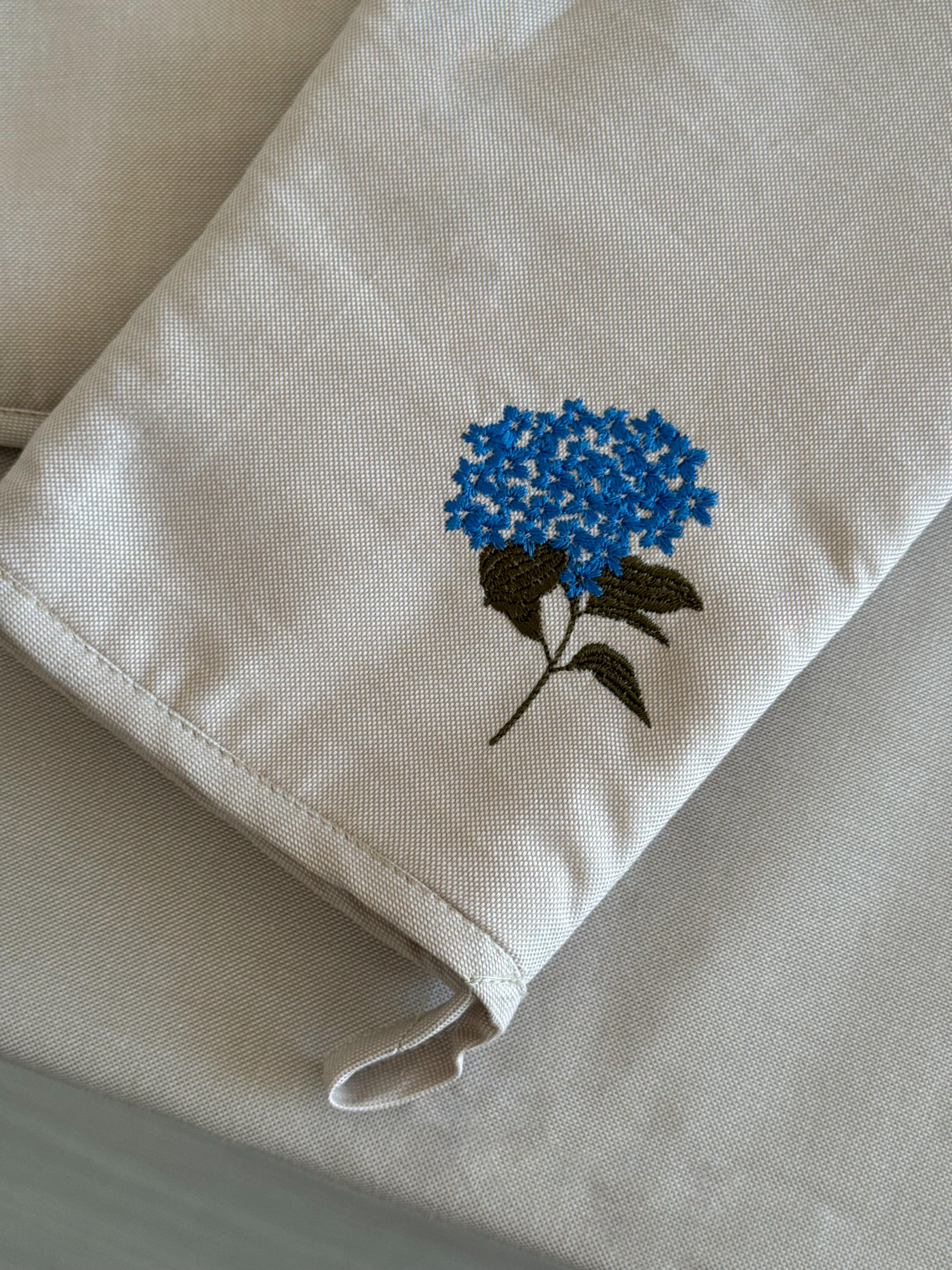 Набор перчатка с прихваткой с вышивкой Голубая гортензия (29841097) - фото 4 Набор перчатка с прихваткой с вышивкой Голубая гортензия (29841097) - фото 4