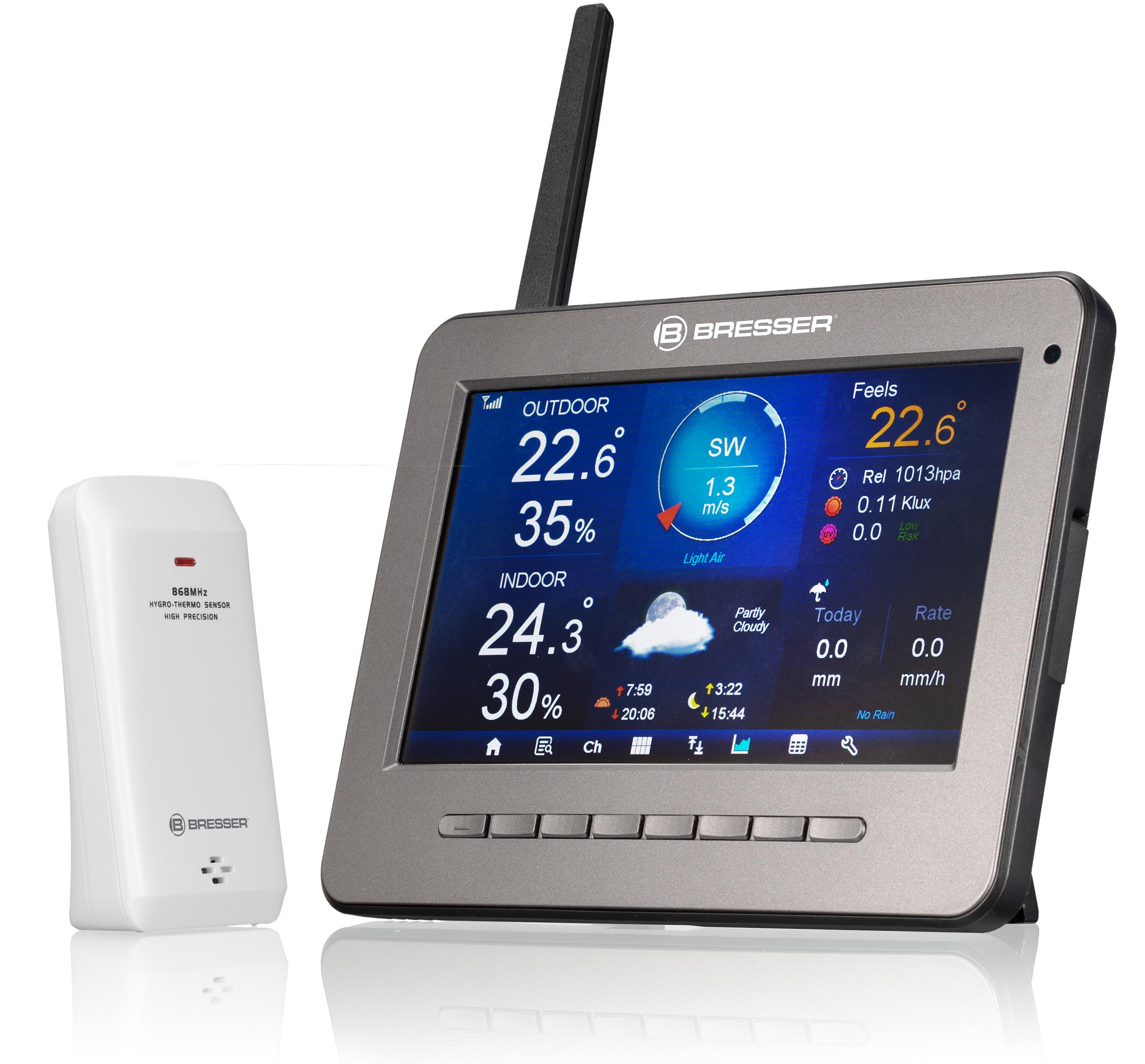 Метеостанция Bresser Professional WIFI HD TFT Color Weather Center 7в1 Sensor (7003500) - фото 2