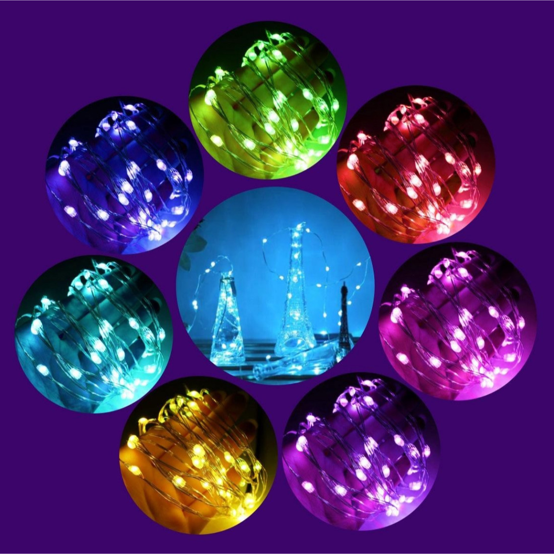 Гирлянда роса умная RGB 20 м от USB 200 LED управление смартфоном Bluetooth IP44 - фото 10 Гирлянда роса умная RGB 20 м от USB 200 LED управление смартфоном Bluetooth IP44 - фото 10