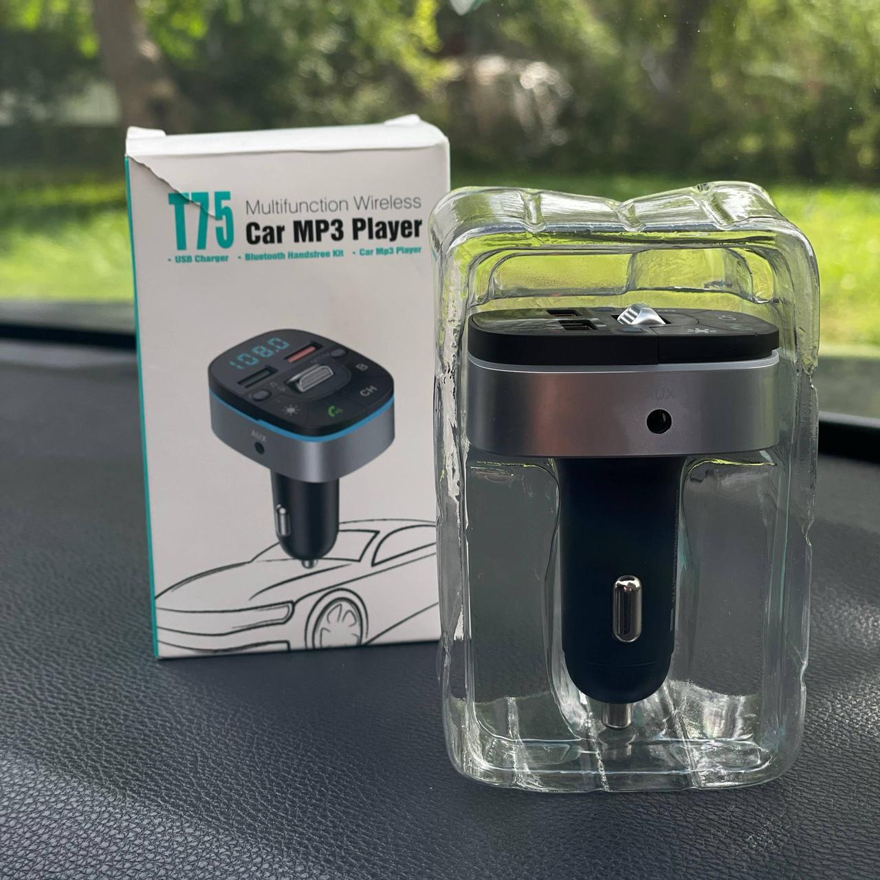 Модулятор автомобільний FM з bluetooth для авто 3в1 aux з вольтметром Mp3 - фото 2