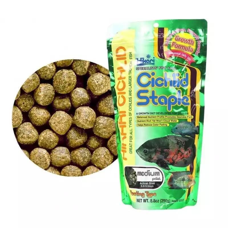 Корм основний Hikari Cichlid Staple для молоді цихлід 8-15 см гранули S 3,0-3,4 мм 57 г (03211) - фото 2