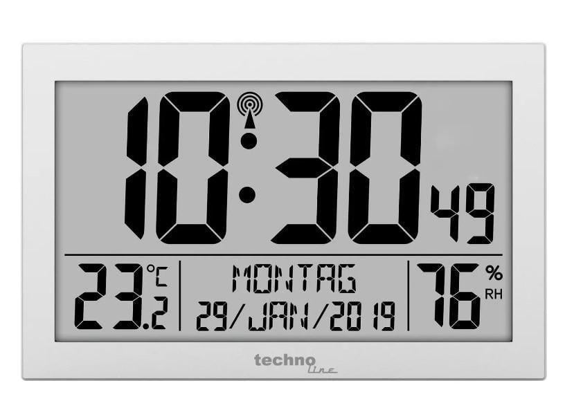 Часы настенные Technoline WS8016 Silver (DAS301204)