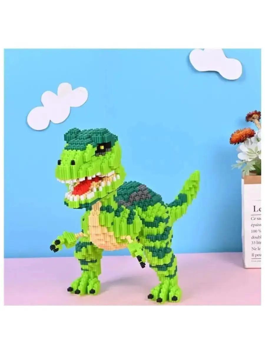 Конструктор для детей 3D Тиранозавр блочный пластиковый игровой 5268 деталей 23х17 см (D-0109) - фото 5 Конструктор для детей 3D Тиранозавр блочный пластиковый игровой 5268 деталей 23х17 см (D-0109) - фото 5