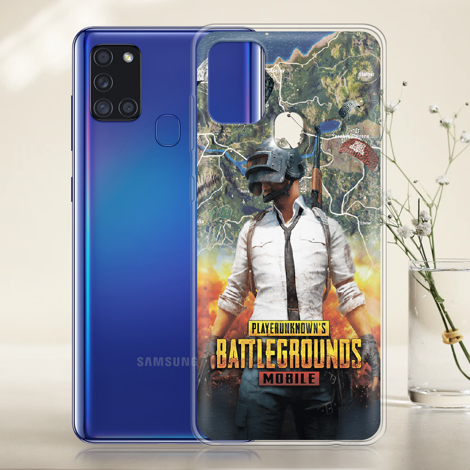 Чехол Boxface Samsung A217 Galaxy A21s PUBG Mobile Прозрачный силикон (40006-up2309-40006) - фото 2