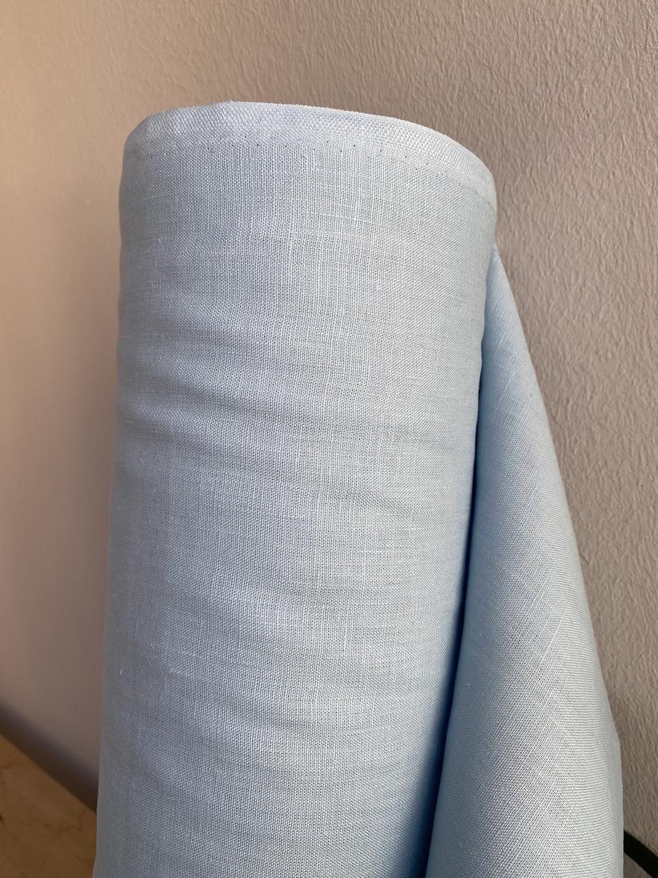 Ткань LINEN PLUS 100% лен 140 см 185/1305 Светло-голубой - фото 1 Ткань LINEN PLUS 100% лен 140 см 185/1305 Светло-голубой - фото 1