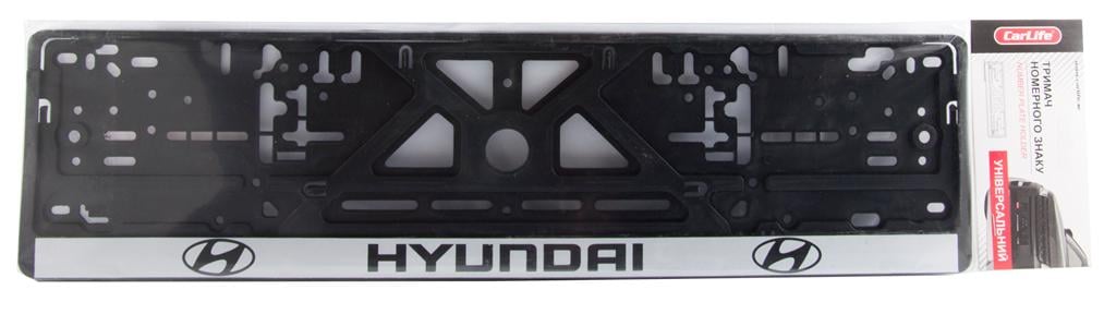 Рамка номера HYUNDAI книга с серой полосой (286771)