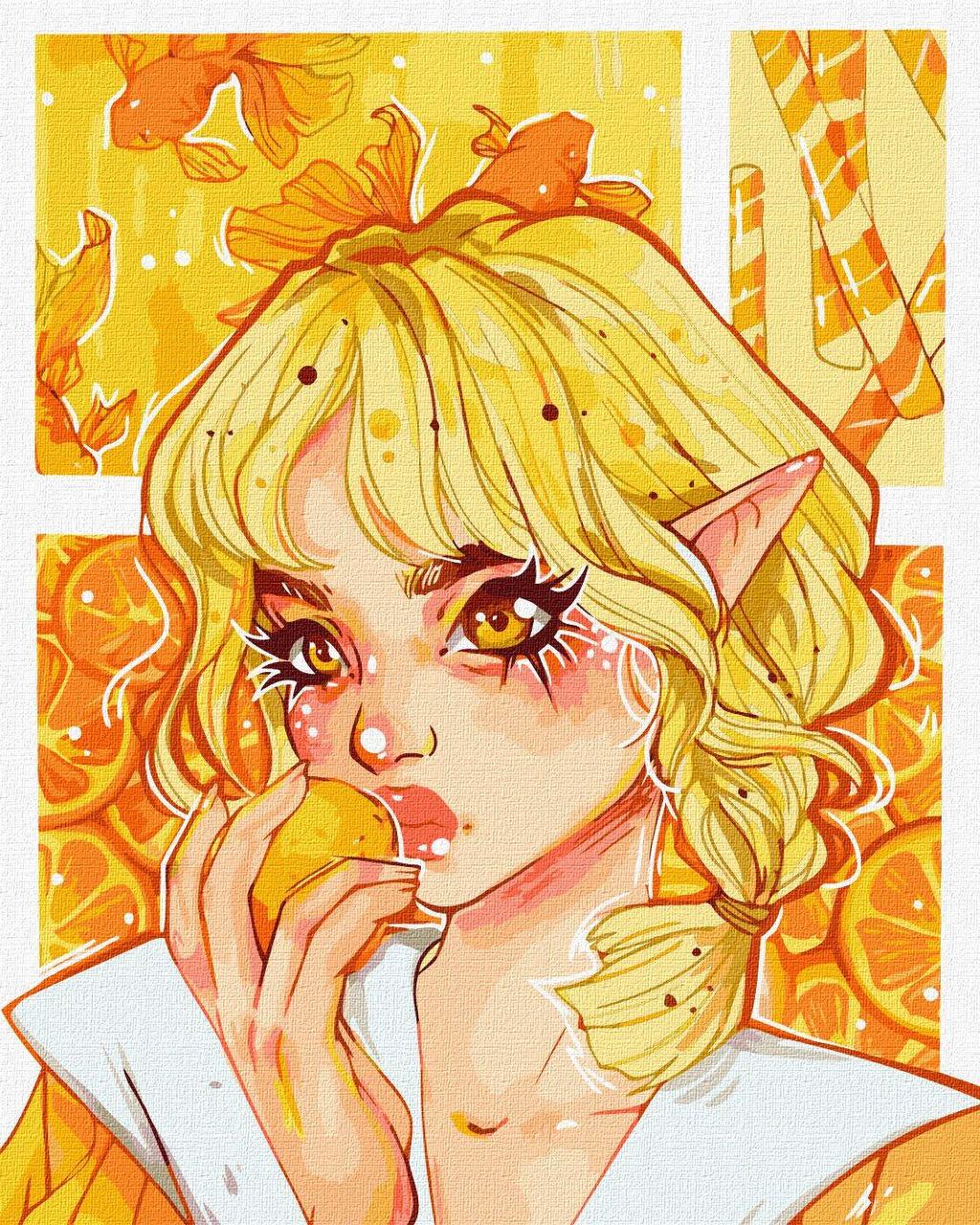 Картина за номерами Ideyka Апельсинове захоплення 40х50 см (2824286993)