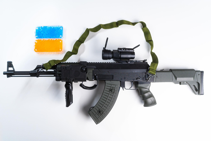 Автомат Орбиган АК-47 с гидрогелевыми шарами Хаки (401783364)